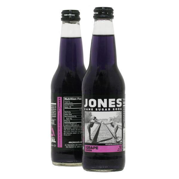 Jones Cane Sugar Soda, Grape, 12 oz (Pack of 12) - Oasis Snacks