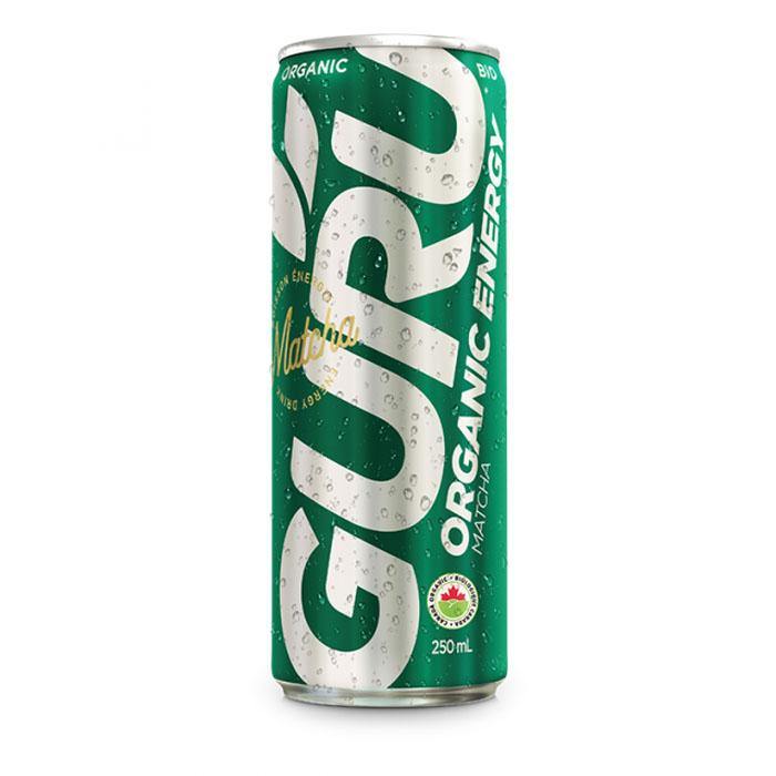 Guru Organic Energy Matcha ,12 oz Cans (Pack of 6) - Oasis Snacks