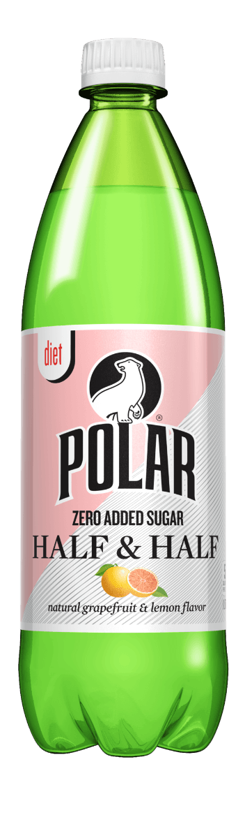 Polar Diet Half & Half 1 Liter Bottles (Pack of 12) - Oasis Snacks