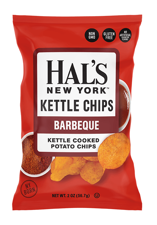 Hal's New York Potato Chips 2oz BBQ - Oasis Snacks