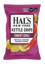 Load image into Gallery viewer, Hal&#39;s New York Kettle Cooked Gluten Free Potato Chips, Sweet Chili, 2 oz (Pack of 24) - Oasis Snacks
