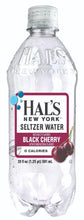 Load image into Gallery viewer, Hal&#39;s New York Seltzer Water 20oz, Black Cherry (Pack of 24) - Oasis Snacks
