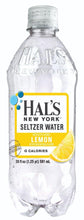 Load image into Gallery viewer, Hal&#39;s New York Seltzer Water 20oz, Lemon (Pack of 24) - Oasis Snacks
