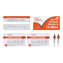 Load image into Gallery viewer, iHealth COVID-19 Antigen Rapid Test, 2 Tests per Pack, Results in 15 Minutes
