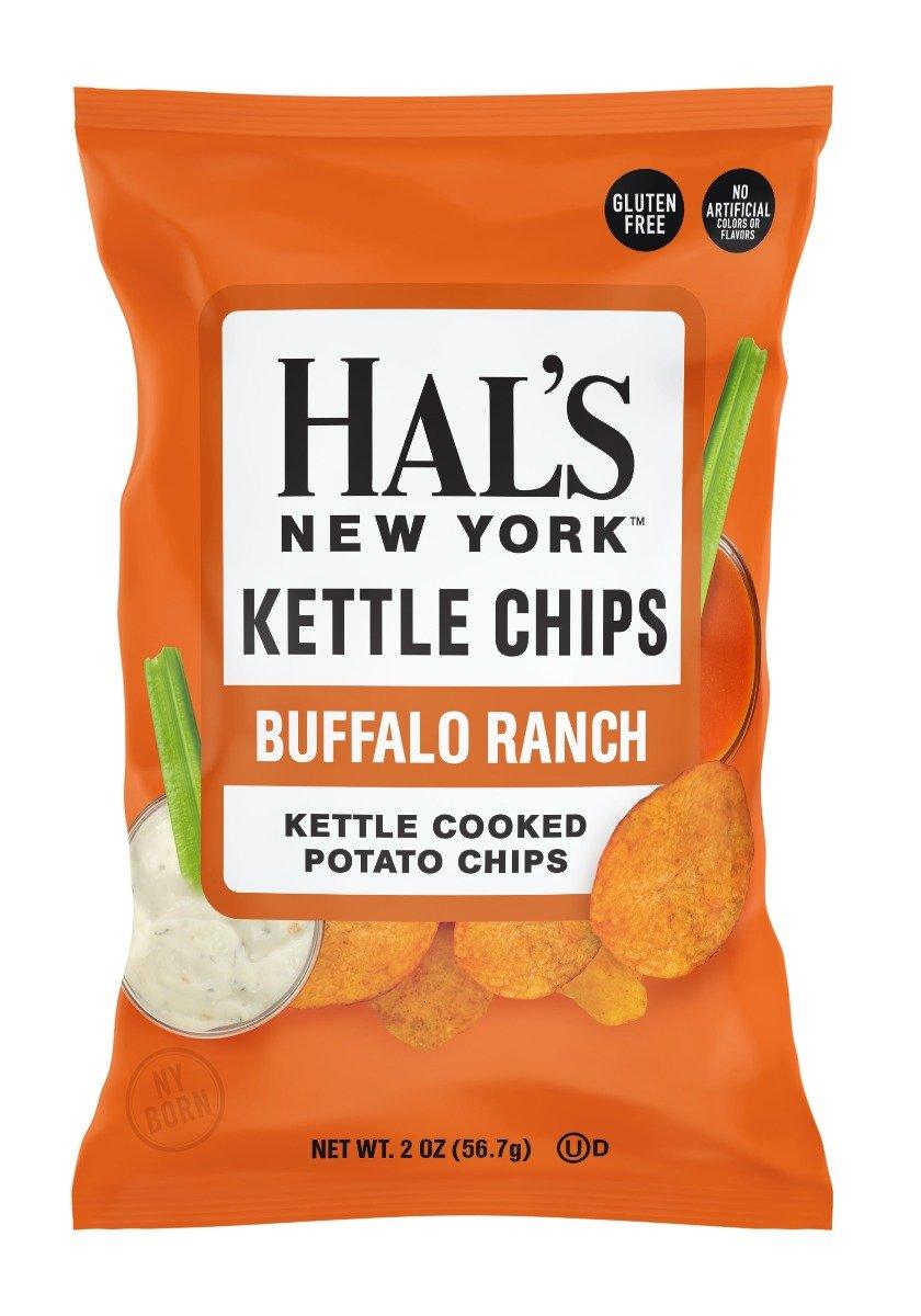 Hal's New York Potato Chips 2oz BUFFALO RANCH - Oasis Snacks