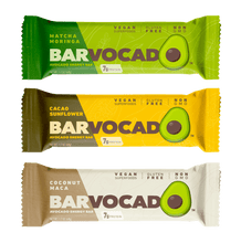 Load image into Gallery viewer, Barvocado Avocado Energy Bar, Matcha Moringa, 1.7oz - Multi Pack - Oasis Snacks
