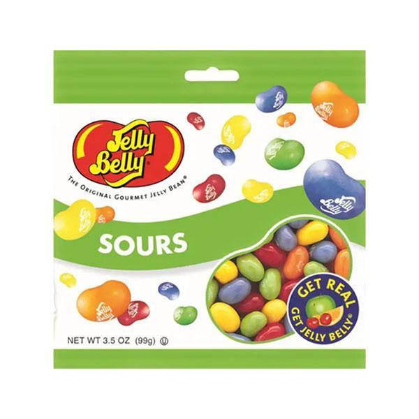 Jelly Belly Jelly Beans, Sours, 3.5oz (Pack of 12) - Oasis Snacks