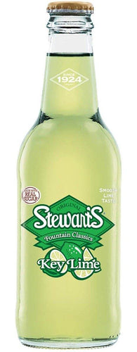 Stewart's Original Fountain Classics, Key Lime Soda, 12oz (Pack of 12) - Oasis Snacks