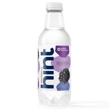 Load image into Gallery viewer, Hint Premium Blackberry Unsweetened Essence Water 16 oz Plastic Bottles (12 Pack) - Oasis Snacks
