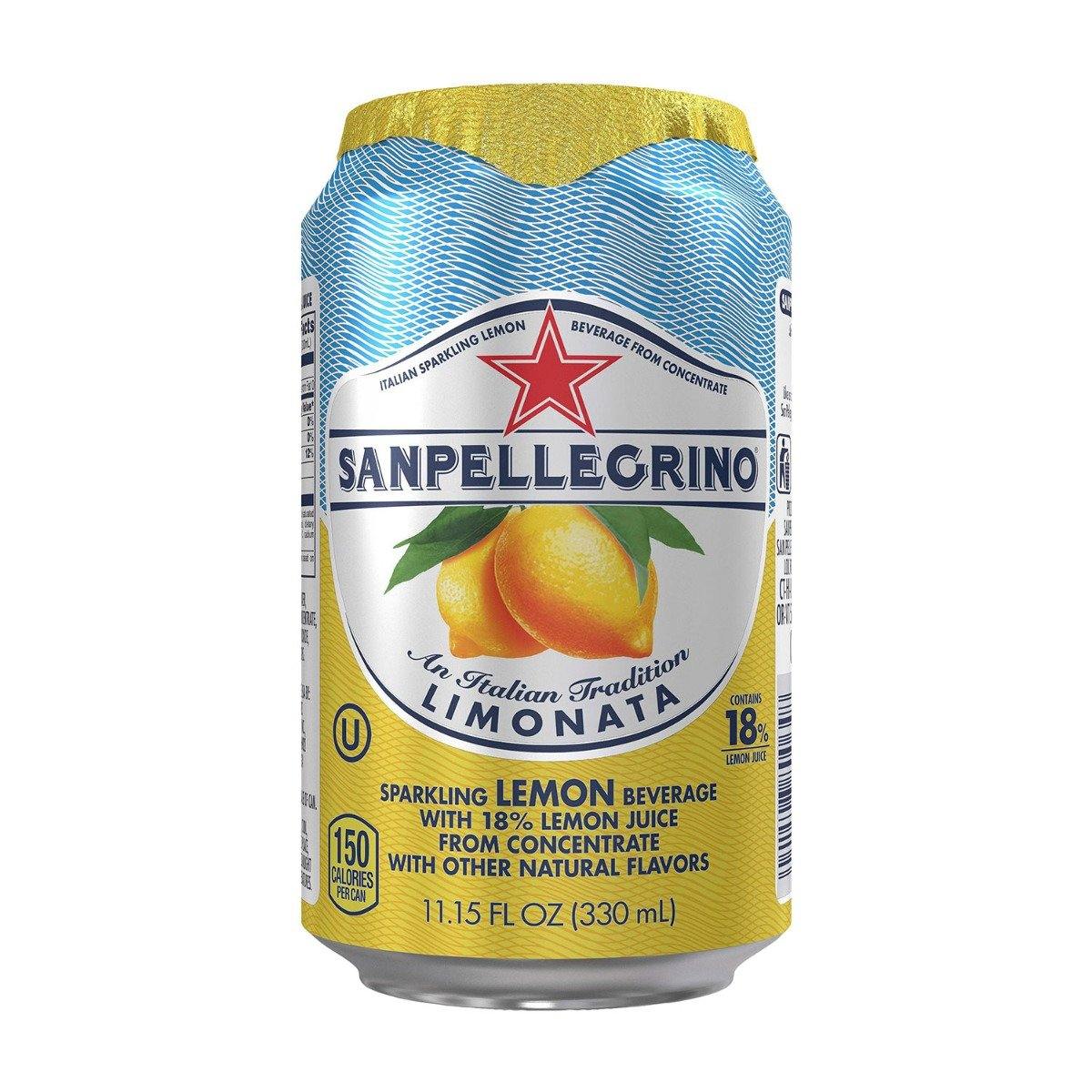 San Pellegrino Sparkling Fruit Beverages Limonata/Lemon, 11.15 fl oz C ...