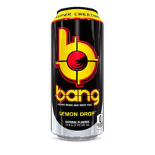 Load image into Gallery viewer, BANG Energy Drink, Lemon Drop, 16oz Cans (Pack of 12) - Oasis Snacks
