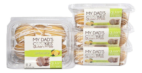 My Dad's Cookies, Gluten and Dairy Free, Lemon Drop Cookie, 6 oz (Pack of 3) - Oasis Snacks