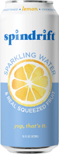 Load image into Gallery viewer, Spindrift Lemon Sparkling Water 16 oz Cans  (Pack of 12) - Oasis Snacks
