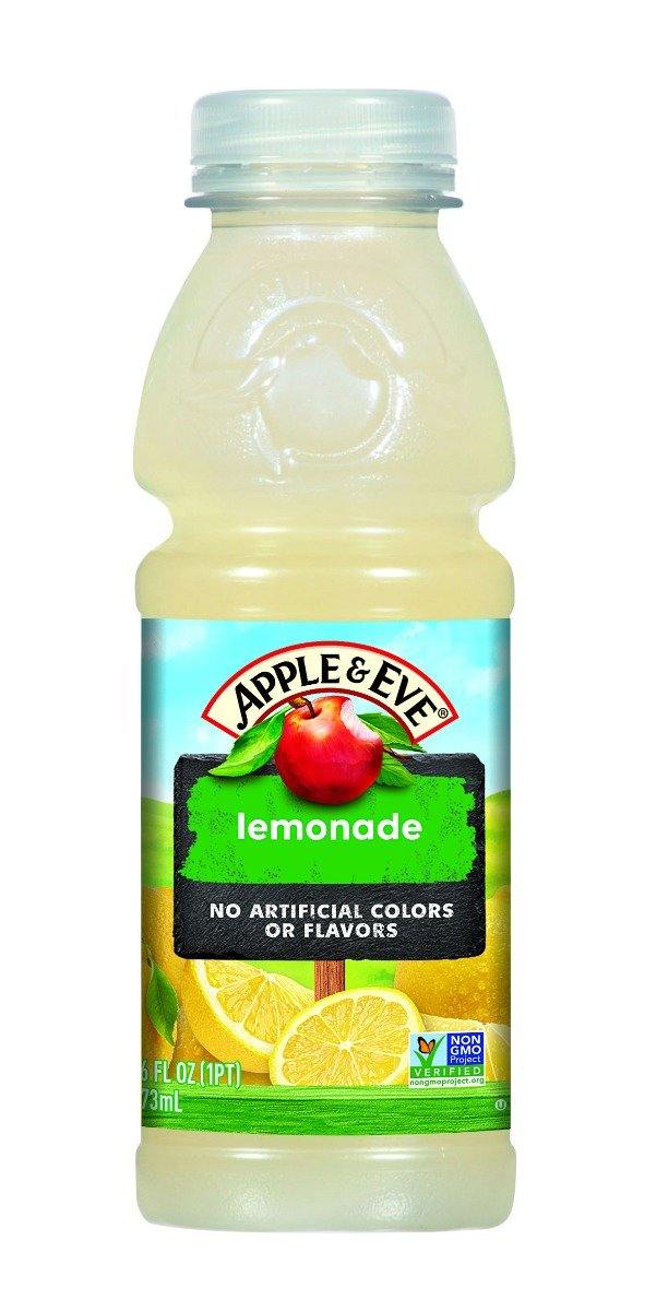 Apple & Eve On The Go 100% Juice, Lemonade, 16 oz (Pack of 12) - Oasis Snacks
