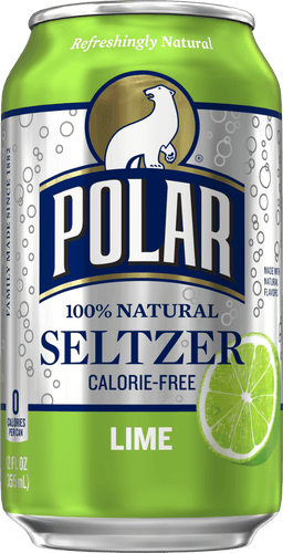 Polar Lime Seltzer Water 12oz Cans (Pack of 24) - Oasis Snacks