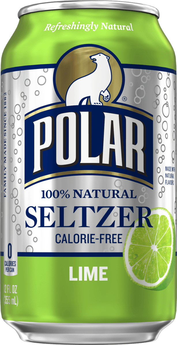 Polar Lime Seltzer Water 12oz Cans (Pack of 24) - Oasis Snacks