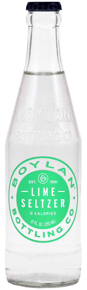 Boylan Bottling Pure Seltzer Water, Lime, 12 Fluid Ounce Bottles (Pack of 12) - Oasis Snacks