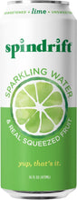 Load image into Gallery viewer, Spindrift Lime Sparkling Water 16 oz Cans (Pack of 12) - Oasis Snacks
