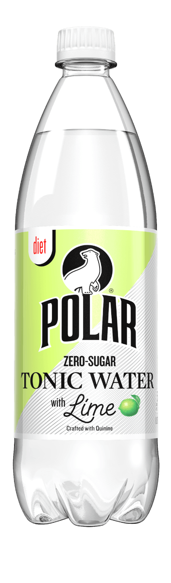 Polar Diet Tonic Water with Lime 1 Liter Bottles (Pack of 12) - Oasis Snacks