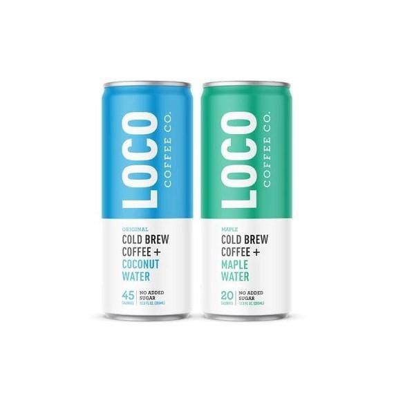 Loco Cold Brew Coffee, 2 Flavor Variety 12 oz (Pack of 4) - Oasis Snacks