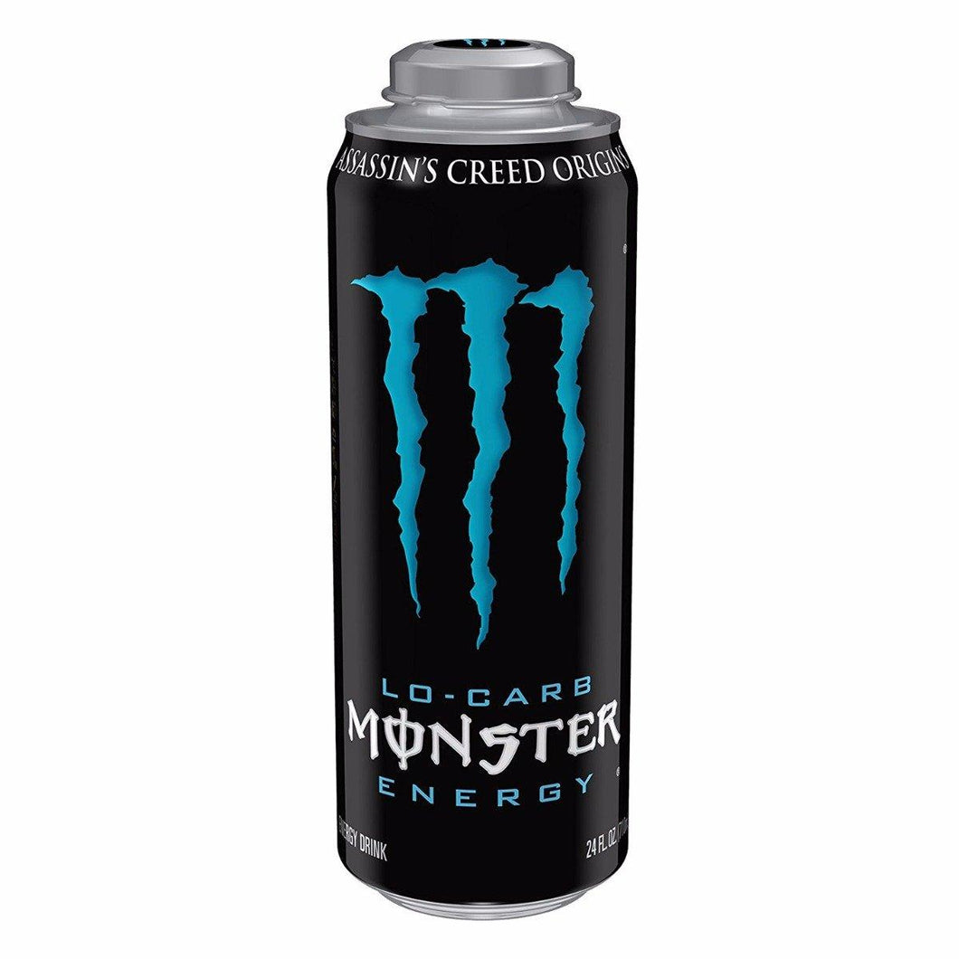 Mega Monster Drink Lo-Carb 24oz (Pack of 12) - Oasis Snacks