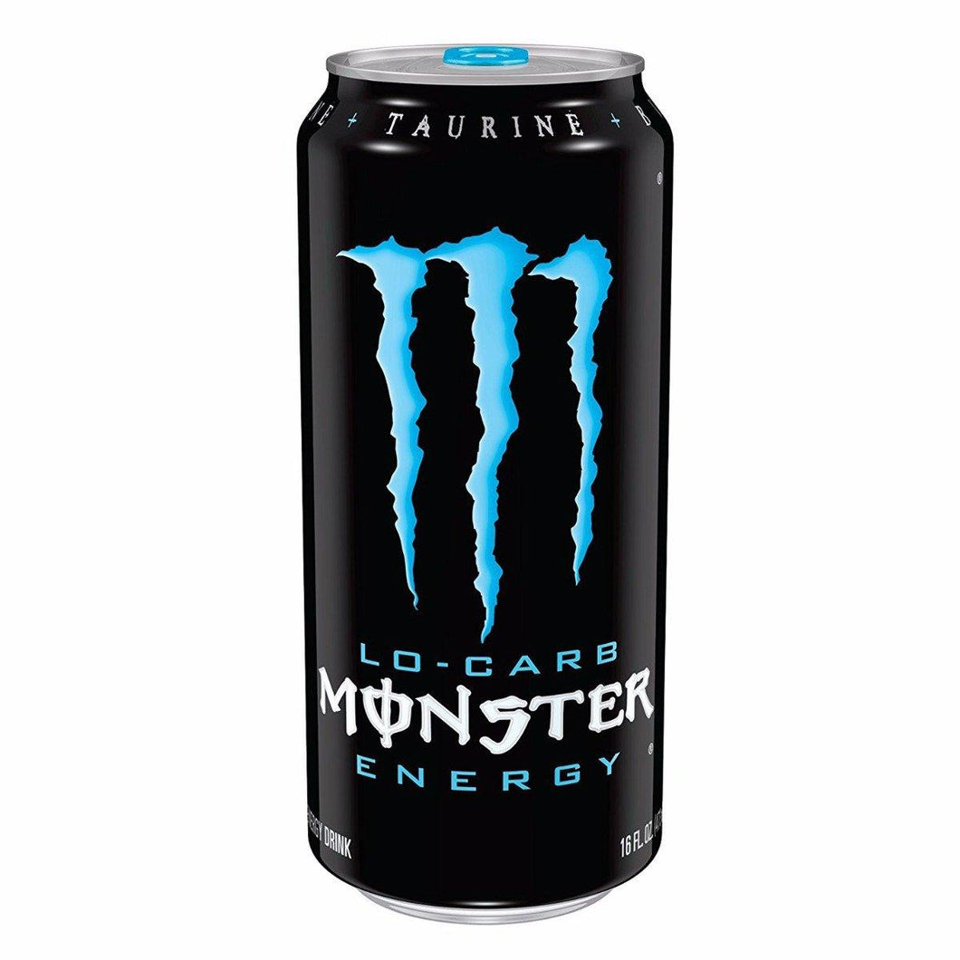Monster Energy, Lo-Carb, 16 Ounce (Pack of 24) - Oasis Snacks