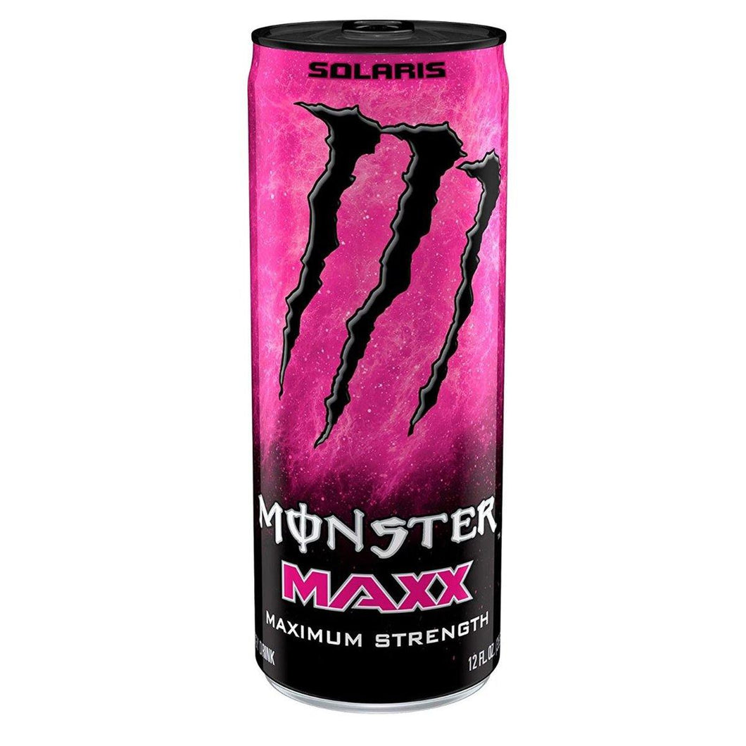 Monster Energy MAXX, Solaris, Maximum Strength, 12 Ounce (Pack of 12) - Oasis Snacks