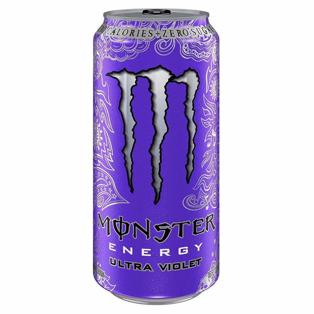Monster Energy, Ultra Violet, 16 Ounce (Pack of 24) - Oasis Snacks