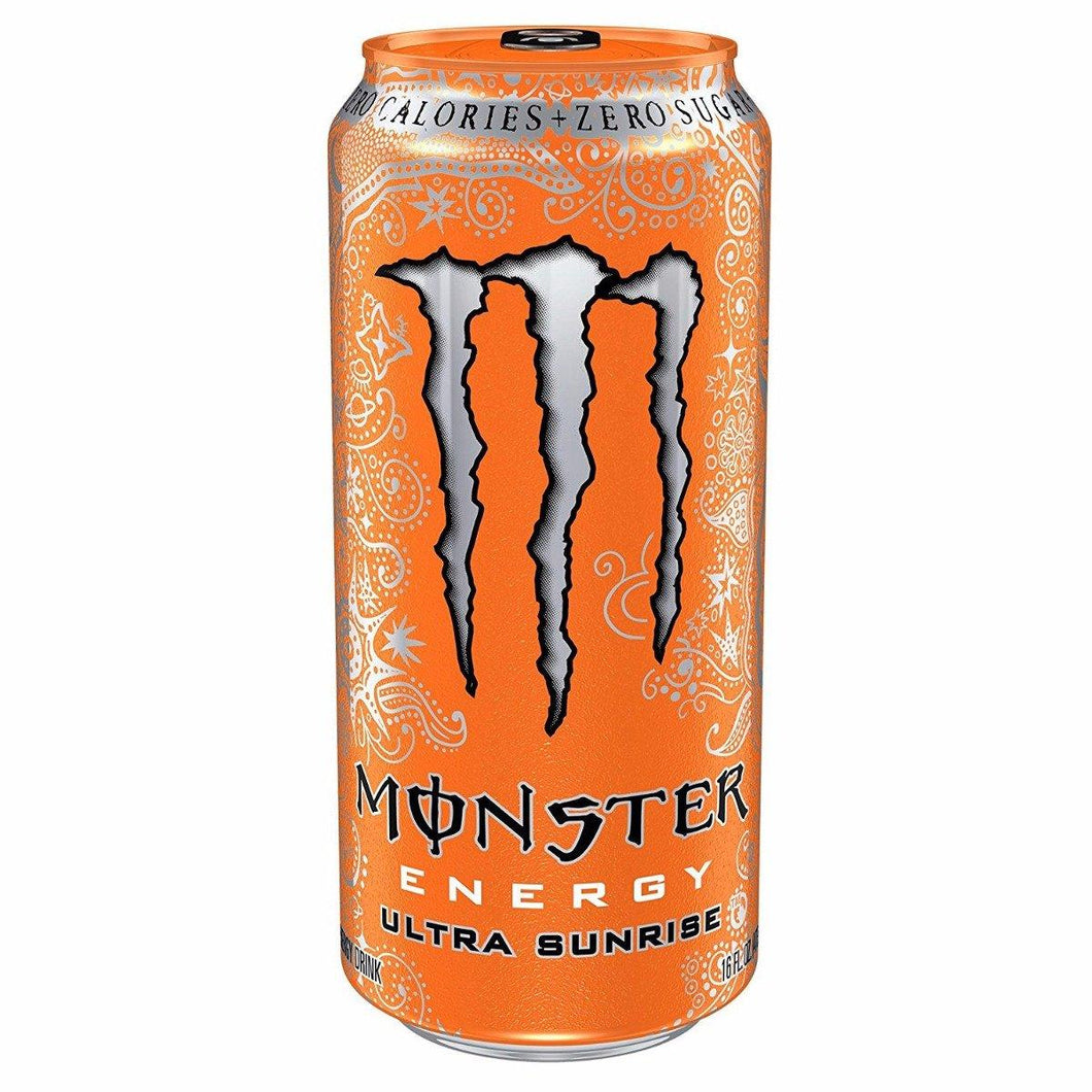 Monster Energy, Ultra Sunrise, 16 Ounce (Pack of 24) - Oasis Snacks