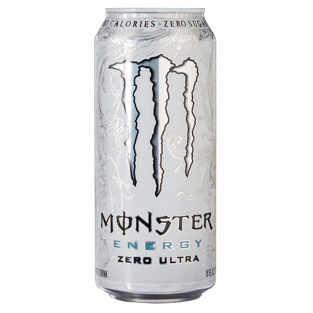 Monster Energy, Zero Ultra, 16 Ounce (Pack of 24) - Oasis Snacks