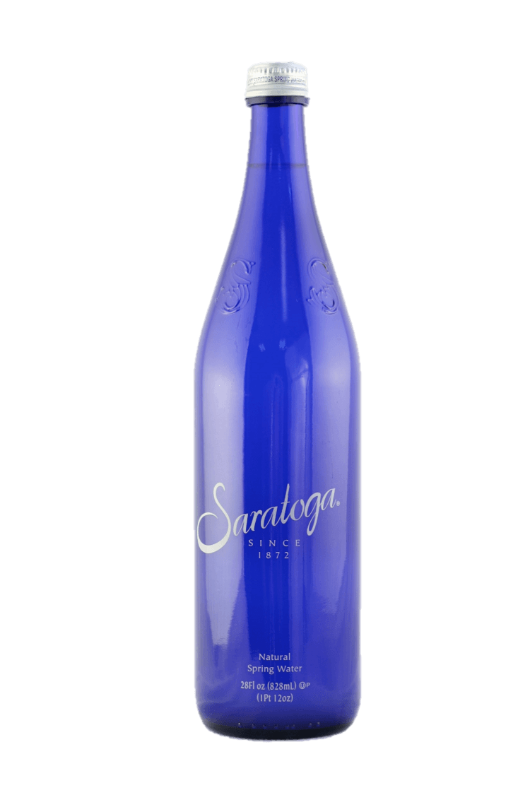 Saratoga Still Natural Spring Water, 28 oz Glass Bottles (Pack of 12)