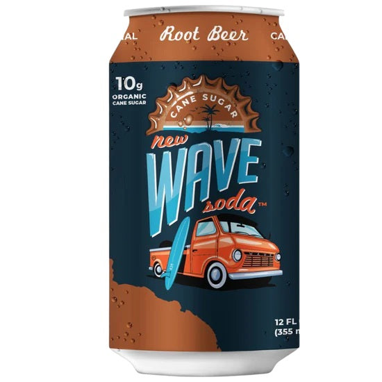 Wave Soda, Root Beer, 12oz (Pack of 12)