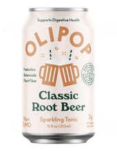 Load image into Gallery viewer, Olipop Sparkling Tonic Prebiotic Drink, Classic Root Beer, 12oz (Pack of 12) - Oasis Snacks
