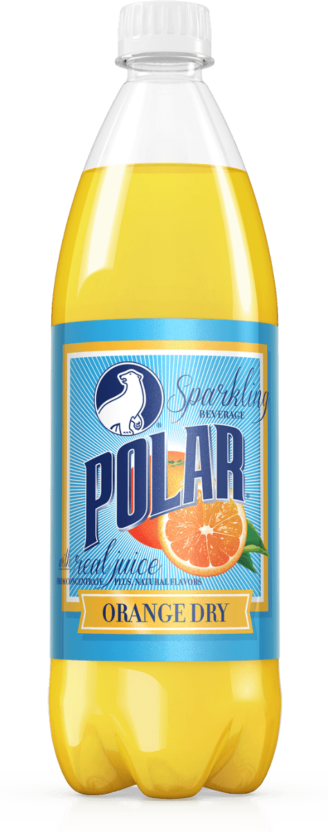 Polar Orange Dry Sparkling Beverage 1 Liter Bottles (Pack of 12) - Oasis Snacks