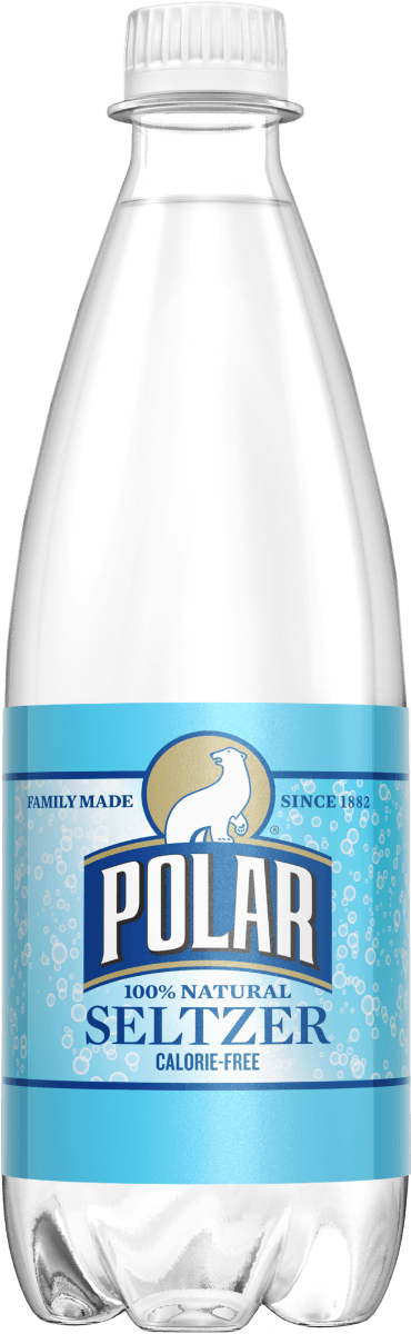Polar Original Seltzer Water 20oz Bottles (Pack of 24) - Oasis Snacks