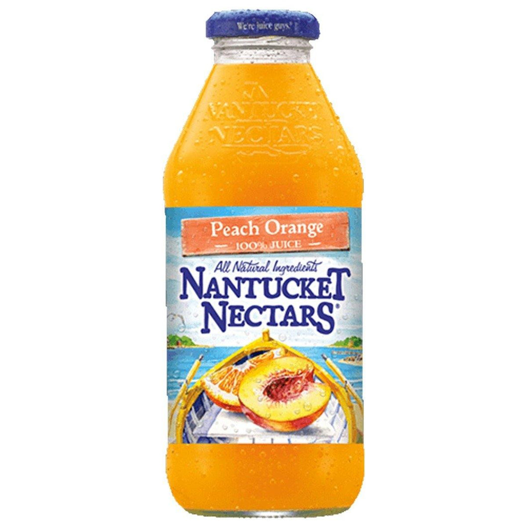 Nantucket Nectars All Natural Juice, Peach Orange, 16oz (Pack of 12) - Oasis Snacks