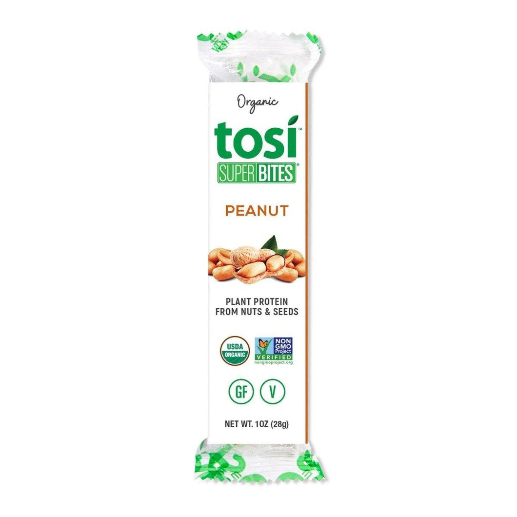 Tosi Organic Superbites Snacks, Peanut, 1oz (Pack of 12) - Oasis Snacks
