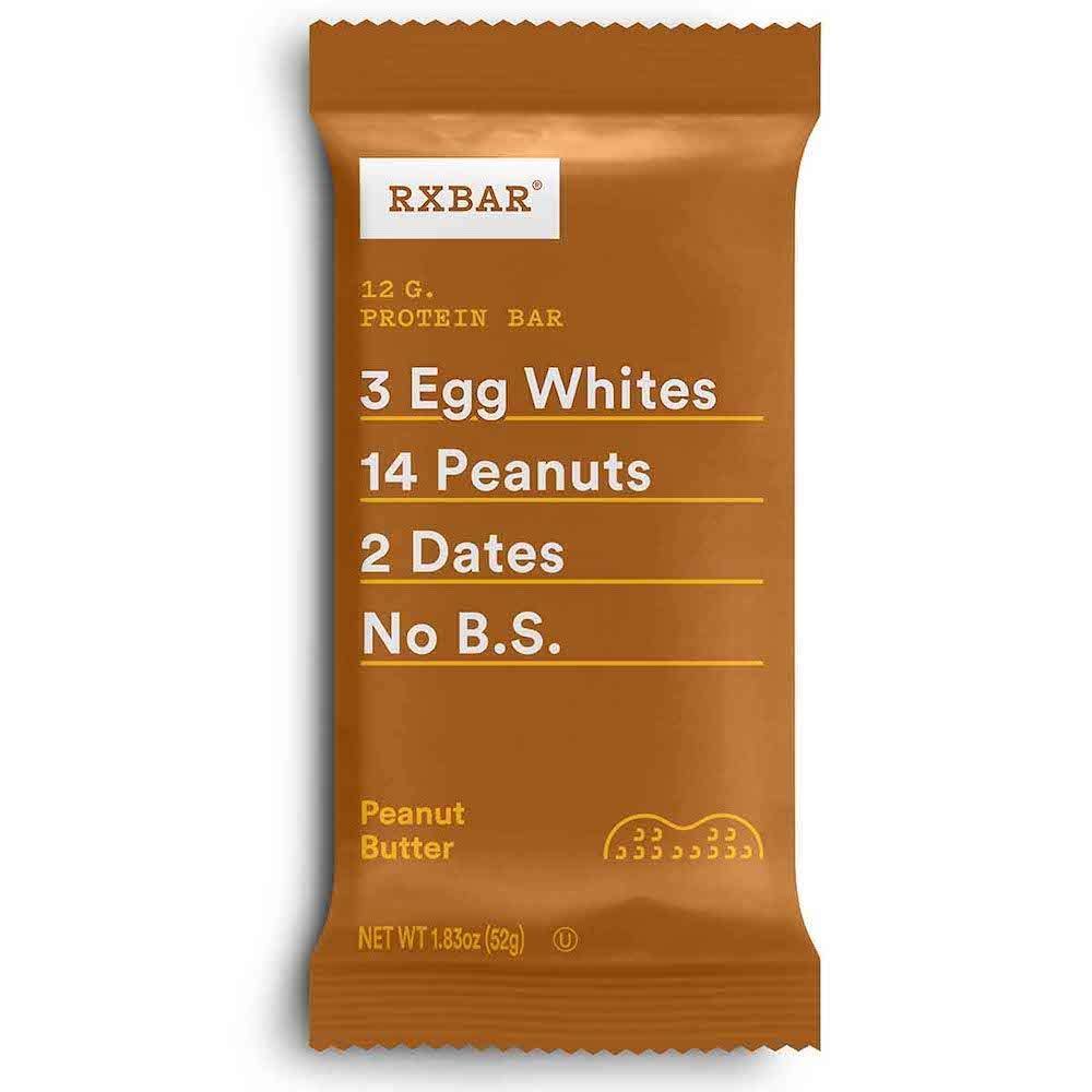RXBAR 12g Protein Bar, Peanut Butter, 1.83oz (Pack of 12) - Oasis Snacks