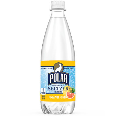 Polar Pineapple Pomelo Seltzer Water 20oz Bottles (Pack of 24) - Oasis Snacks