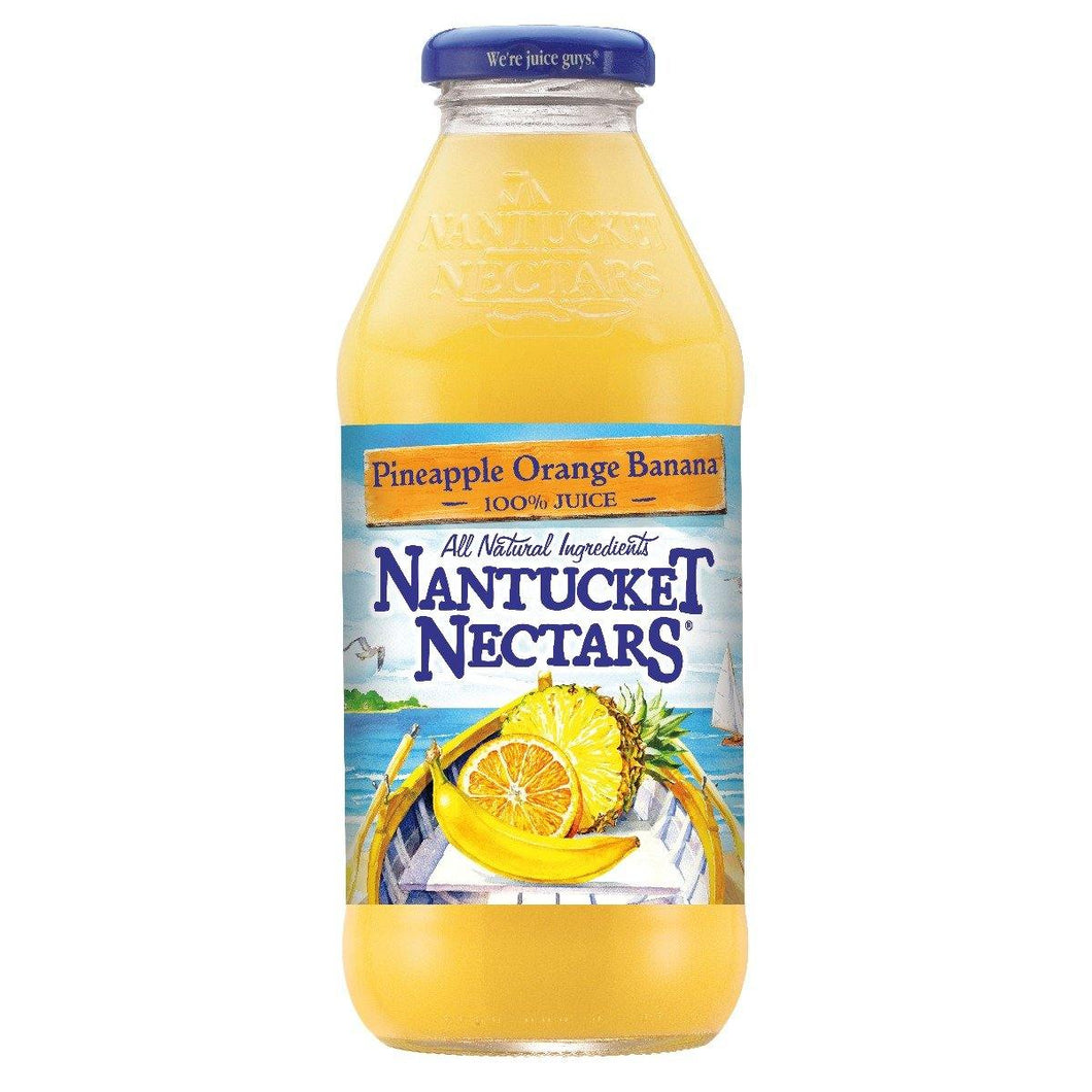 Nantucket Nectars All Natural Juice, Pineapple Orange Banana, 16oz (Pack of 12) - Oasis Snacks
