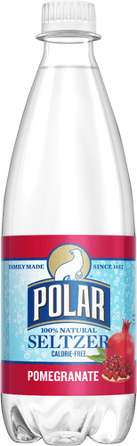 Polar Pomegranate Seltzer Water 20oz Bottles (Pack of 24) - Oasis Snacks