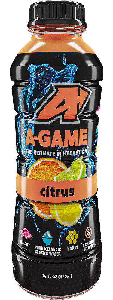 A-Game Sports Drink, Citrus, 16oz (Pack of 12)