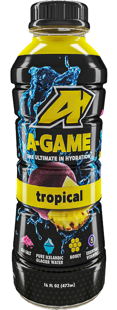 A-Game Sports Drink, Tropical, 16oz (Pack of 12)