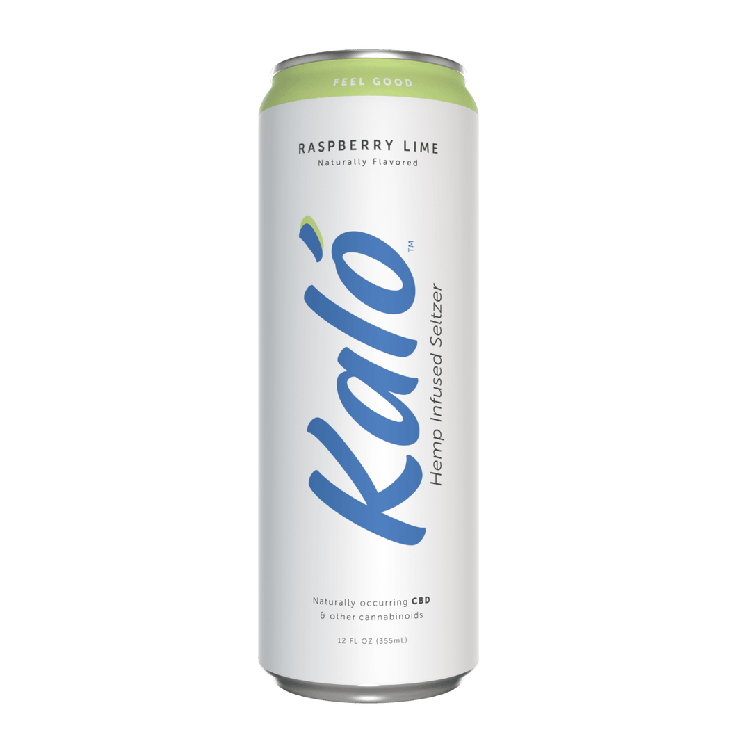 Kalo Seltzer Water, Raspberry Lime, 12 oz (Pack of 12) - Oasis Snacks