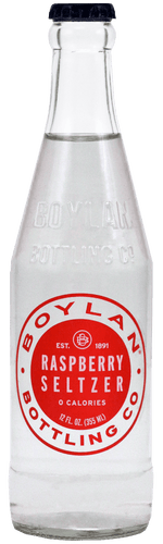 Boylan Bottling Pure Seltzer Water, Raspberry, 12 Fluid Ounce Bottles (Pack of 12) - Oasis Snacks