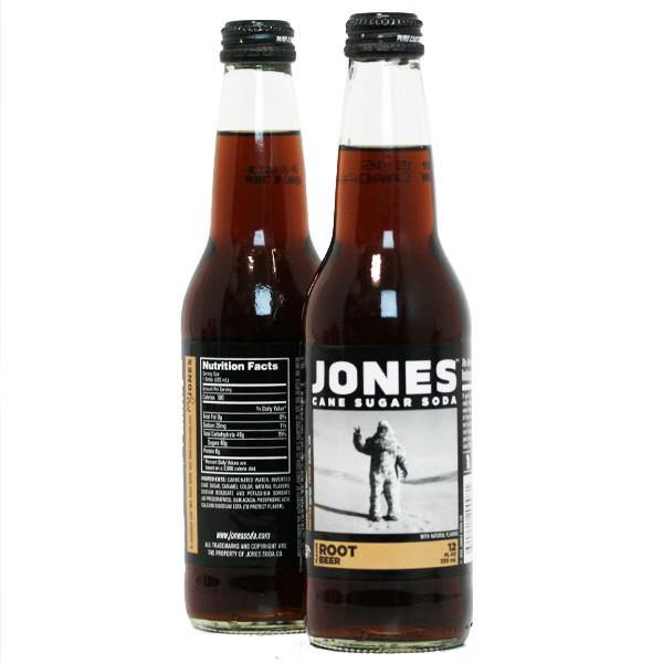 Jones Cane Sugar Soda, Root Beer, 12 oz (Pack of 12) - Oasis Snacks