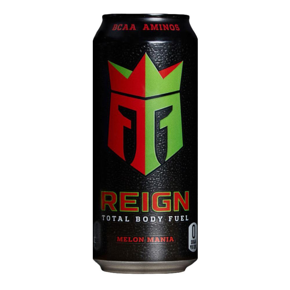 Reign Total Body Fuel Energy Drink, Melon Mania, 16 oz (Pack of 12) - Oasis Snacks