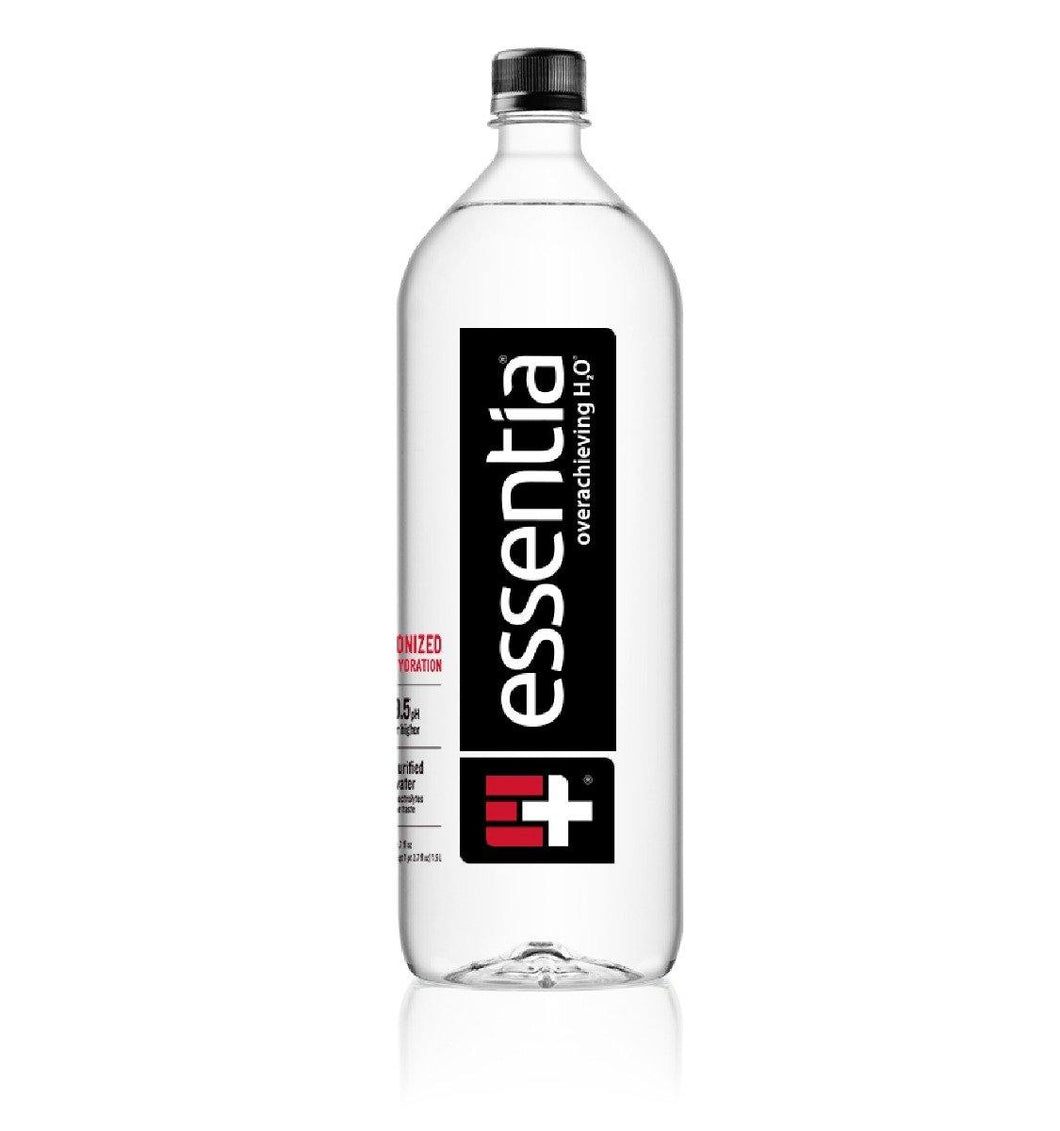 Essentia Ionized Alkaline 9.5 pH Bottled Water, 1.5 Liter, (Pack of 12) - Oasis Snacks