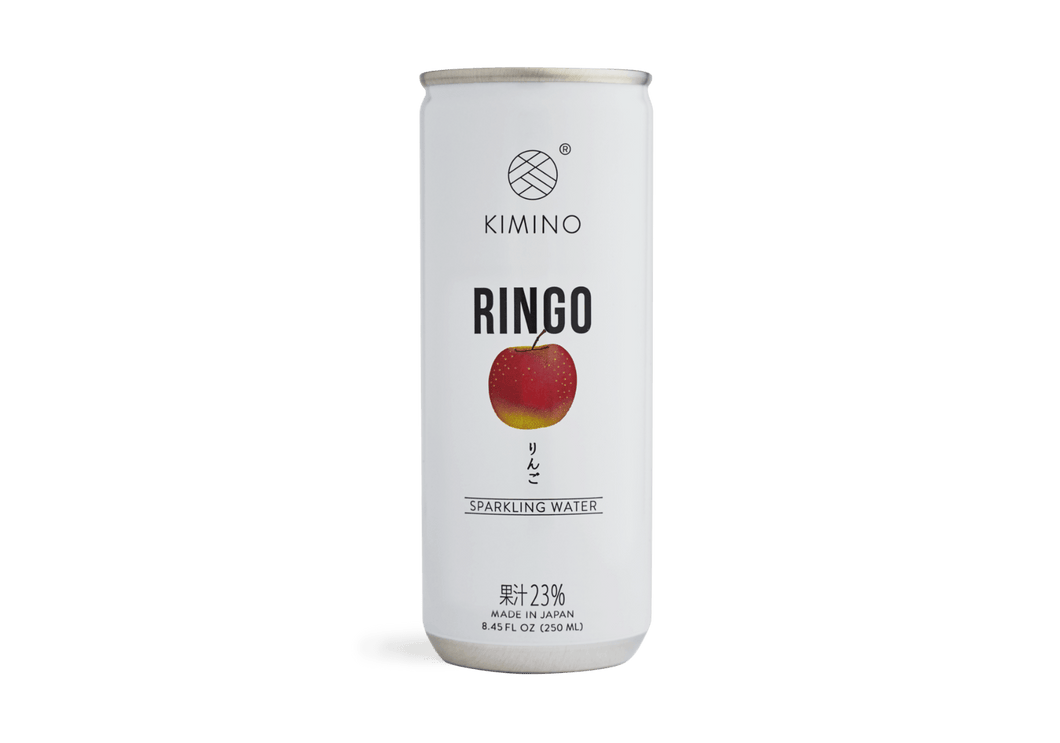Kimino Sparkling Water, Ringo, 8.45 Fl Oz Cans (Pack of 15) - Oasis Snacks