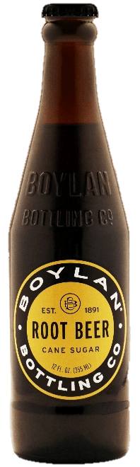Boylan Pure Cane Sugar Soda Pop, Root Beer, 12 oz Glass Bottles (Pack of 12) - Oasis Snacks